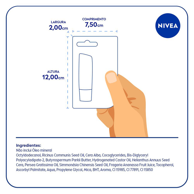 Protetor-Labial-Morango-Shine-Nivea-Cartela-48g