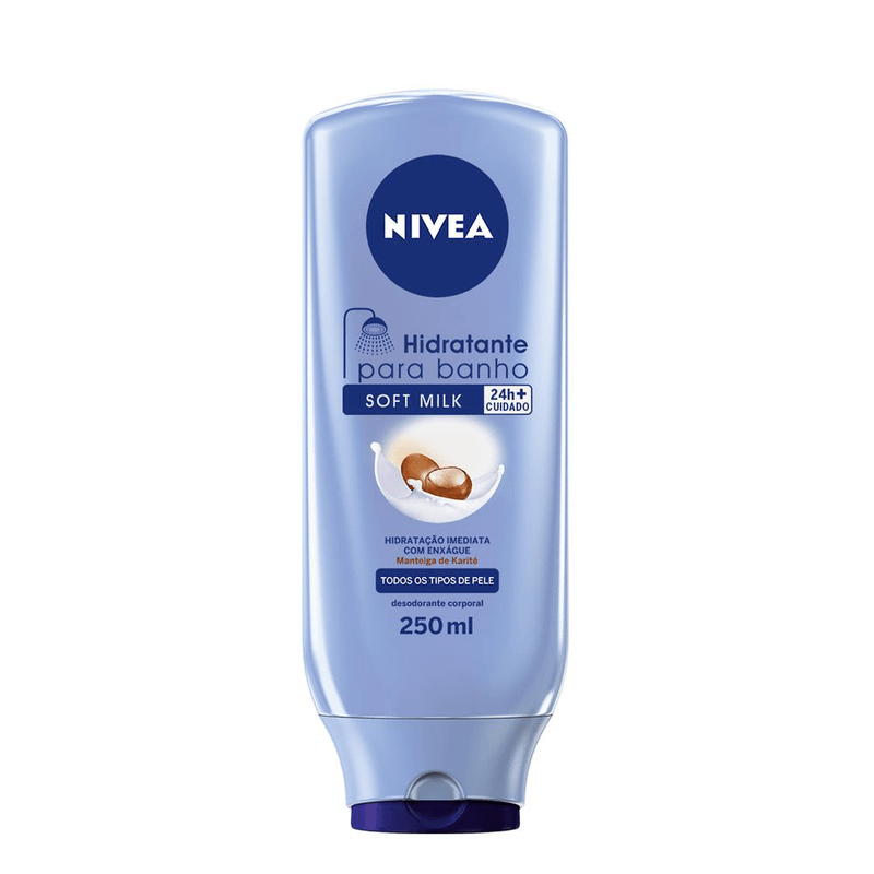 Locao-Deo-Hidratante-para-Banho-Nivea-Frasco-Soft-Milk-Frasco-250ml