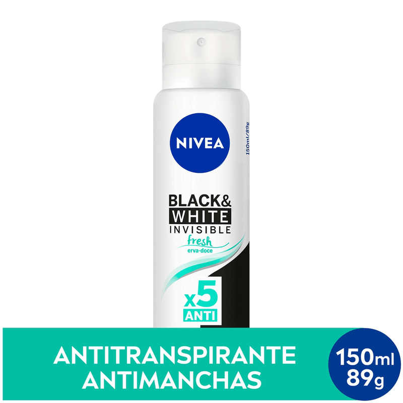 Desodorante-Aerossol-Fresh-Erva-Doce-Nivea-Invisible-for-Black---White-150ml