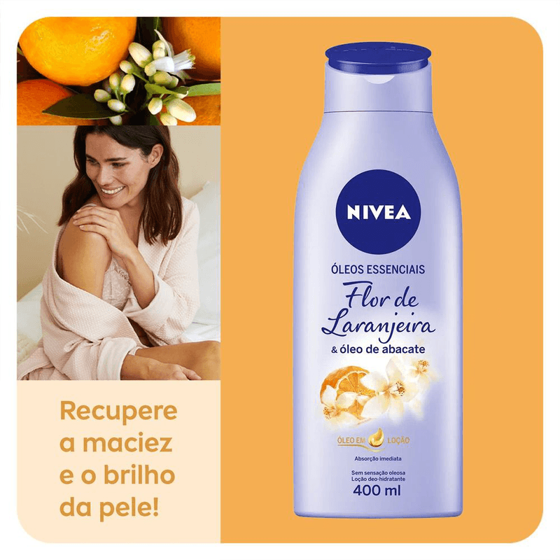 Locao-Deo-Hidratante-Flor-de-Laranjeira---Oleo-de-Abacate-Nivea-Frasco-Oleos-Essenciais-Frasco-400ml