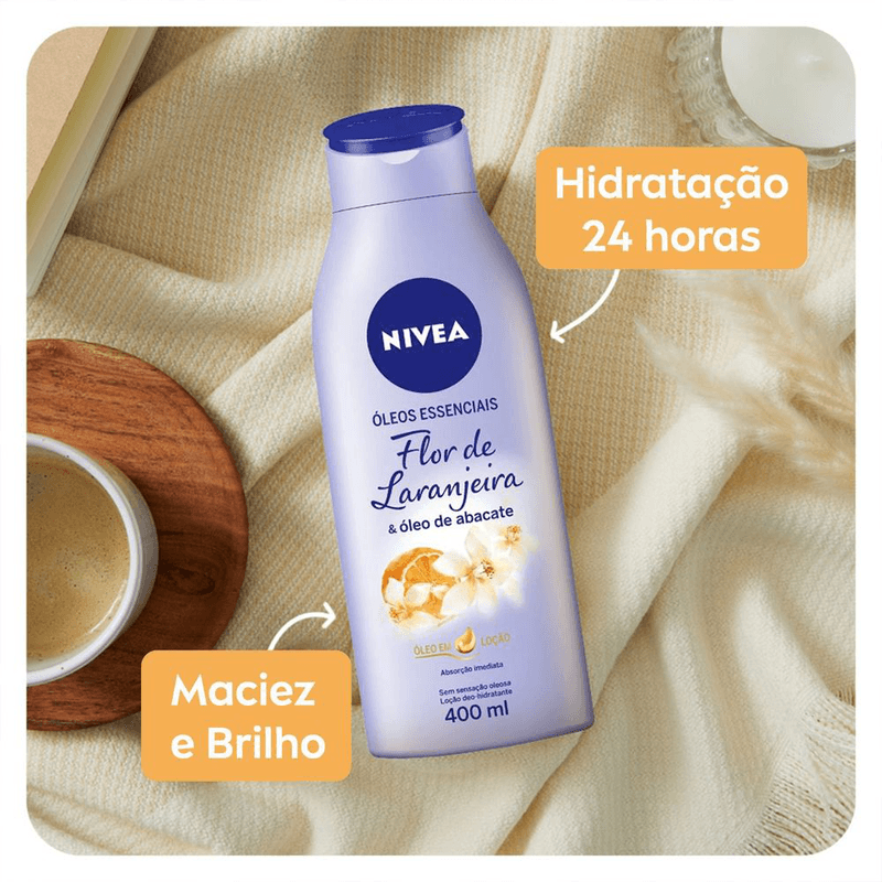 Locao-Deo-Hidratante-Flor-de-Laranjeira---Oleo-de-Abacate-Nivea-Frasco-Oleos-Essenciais-Frasco-400ml