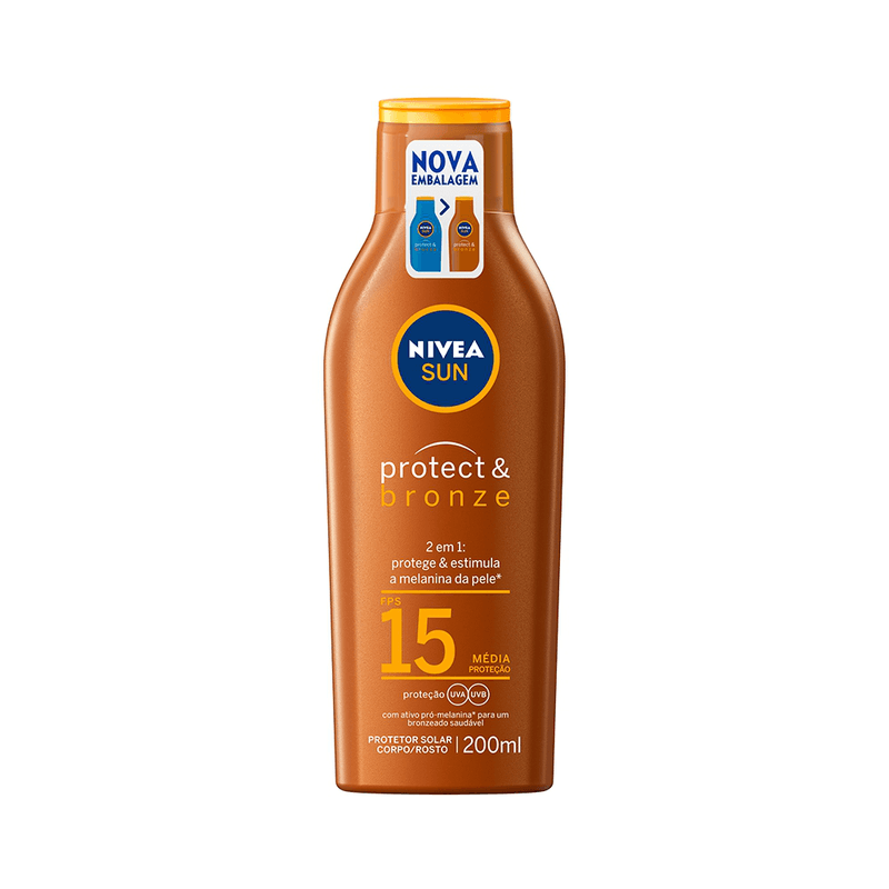 Protetor-Solar-Protect---Bronze-FPS-15-Nivea-Frasco-200ml