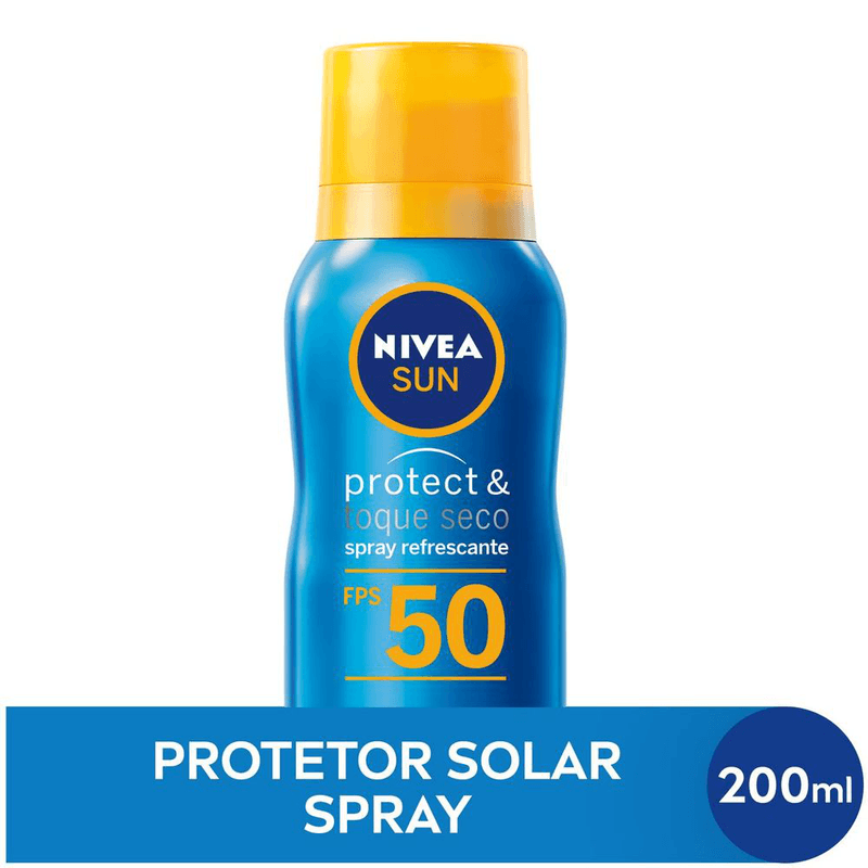 Protetor-Solar-Protect---Toque-Seco-Spray-FPS-50-Nivea-Sun-Frasco-200ml