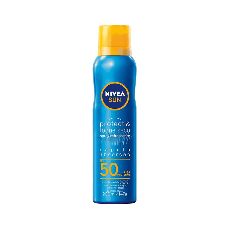Protetor-Solar-Protect---Toque-Seco-Spray-FPS-50-Nivea-Sun-Frasco-200ml