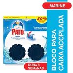 Detergente-Sanitario-Bloco-para-Caixa-Acoplada-Marine-Pato-Frasco-40g-Cada-2-Unidades-Gratis-50--de-Desconto-no-2°-Bloco