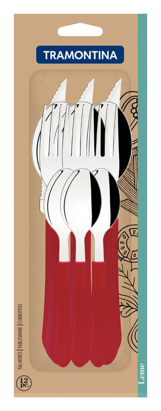 Faqueiro-Inox-Tramontina-Vermelho-12-Unidades