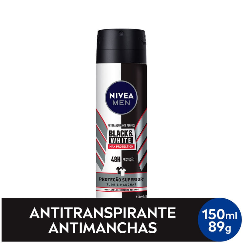 Antitranspirante-Aerossol-Nivea-Men-Black-White-Maxima-Protecao-Frasco-150ml