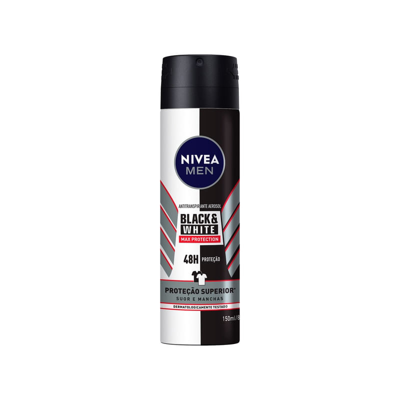 Antitranspirante-Aerossol-Nivea-Men-Black-White-Maxima-Protecao-Frasco-150ml