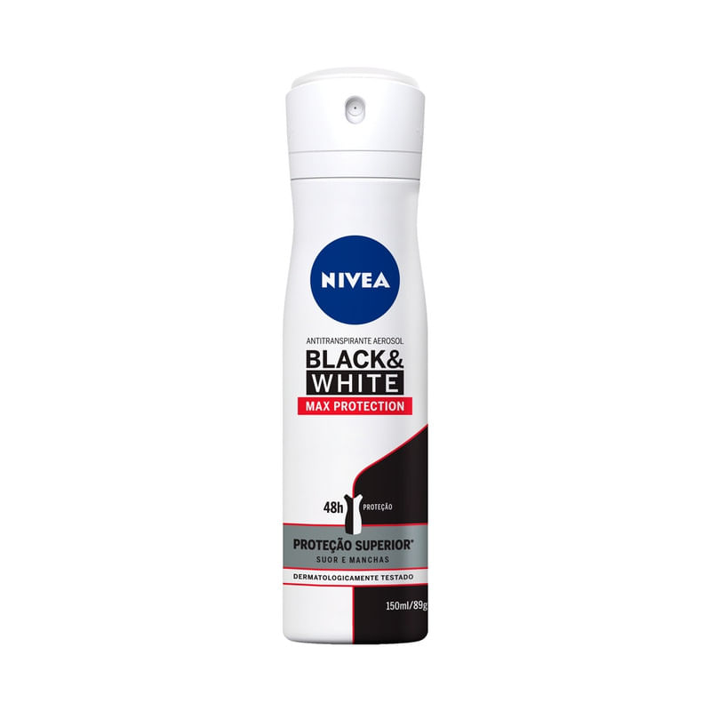 Antitranspirante-Aerossol-Nivea-Black-White-Maxima-Protecao-Frasco-150ml