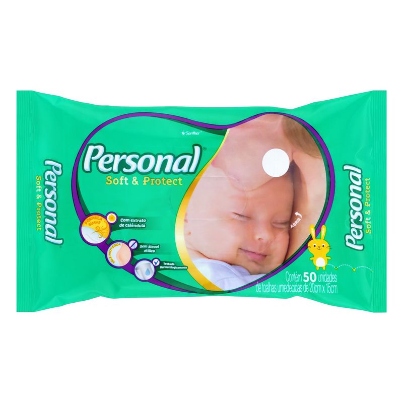 Toalha-Umedecida-Personal-Soft---Protect-Pacote-50-Unidades