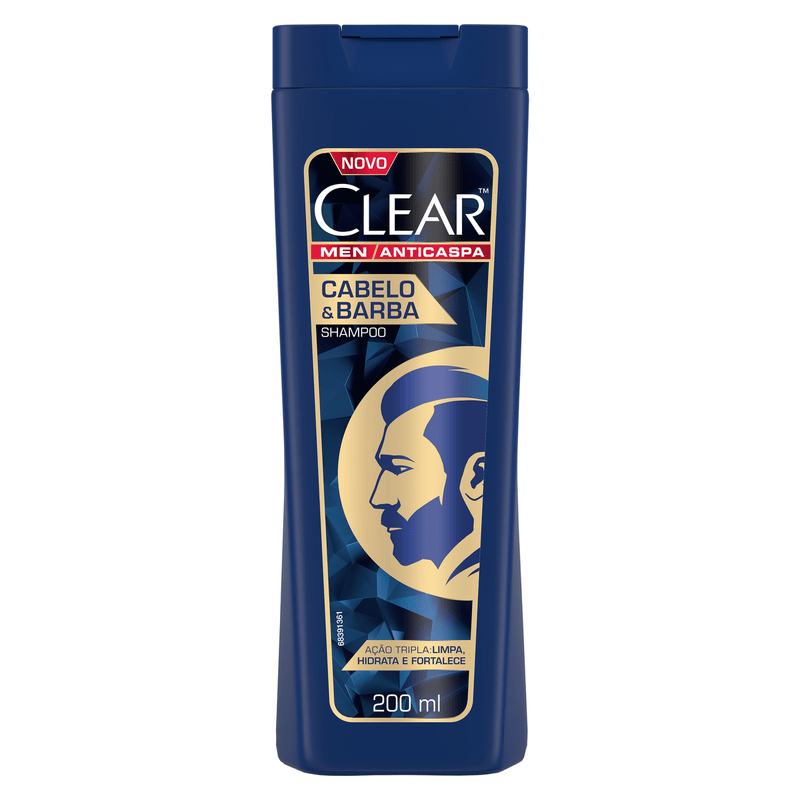 Shampoo-Anticaspa-Cabelo-e-Barba-Clear-Fraco-200ml-Novo