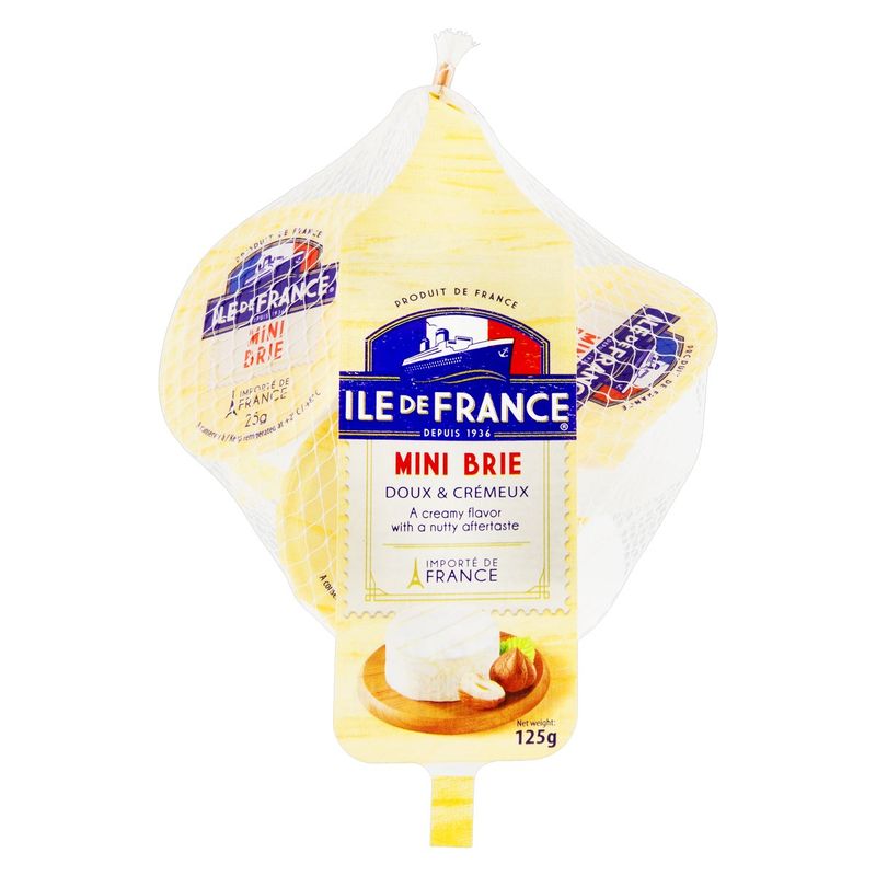 Queijo Brie Ile de France 125g 5 Unidades
