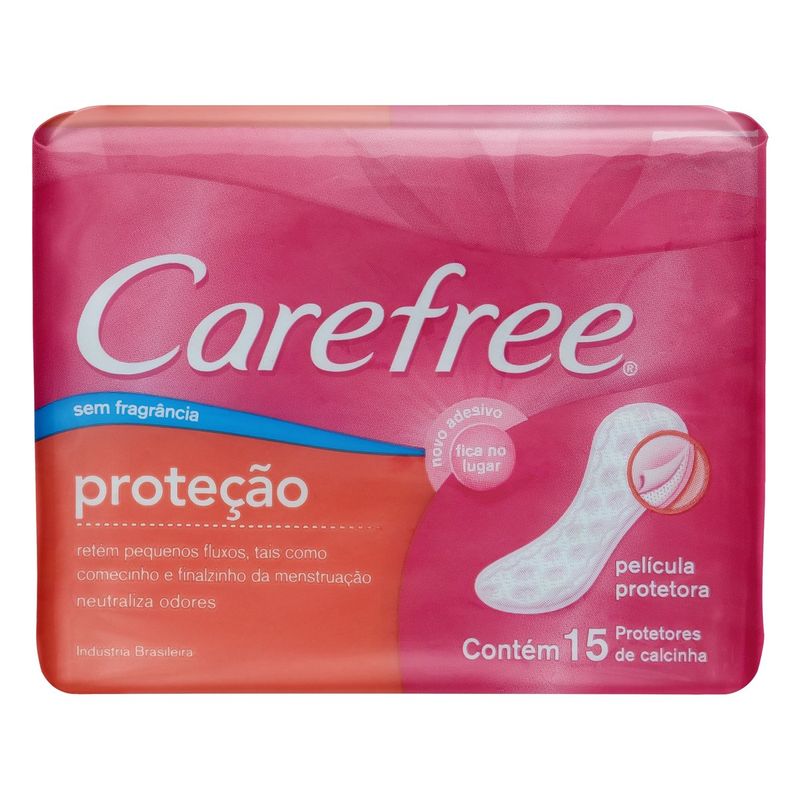 Protetor-Diario-sem-Abas-sem-Fragrancia-Carefree-Protecao-Pacote-15-Unidades