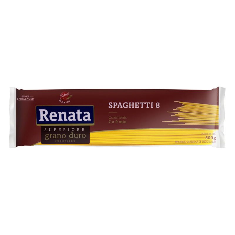 Macarrao-de-Semola-de-Trigo-Grano-Duro-Espaguete-8-Renata-Pacote-Superiore-500g