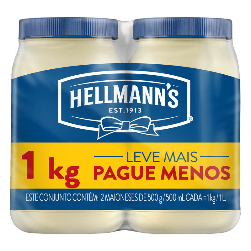 Pack-Maionese-Hellmann-s-Pote-2-Unidades-de-500g-Cada-Leve-Mais-Pague-Menos