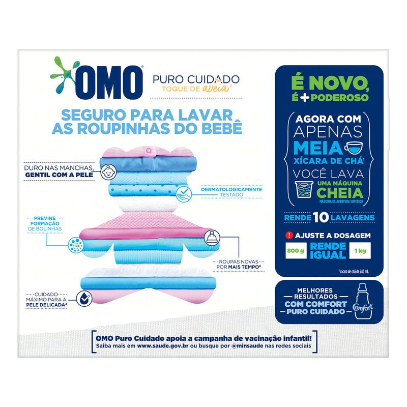Lava-Roupas-em-Po-Puro-Cuidado-Omo-Caixa-800g