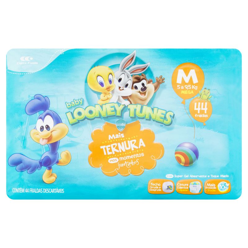 Fralda-Descartavel-Infantil-Baby-Looney-Tunes-M-com-44-Unidades