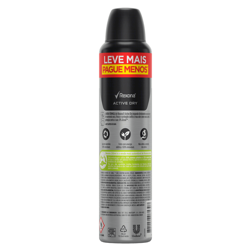 Antitranspirante-Aerossol-Active-Dry-72h-Rexona-Men-250ml-Leve-Mais-Pague-Menos
