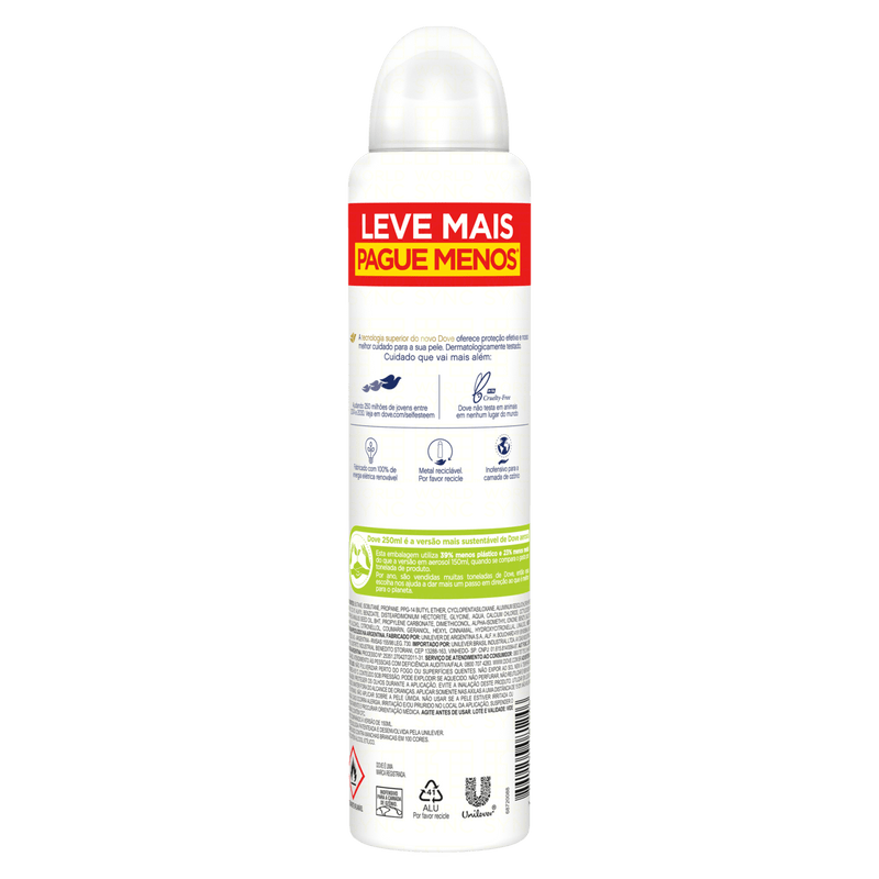 Antitranspirante-Aerossol-Invisible-Dry-Dove-250ml-Leve-Mais-Pague-Menos