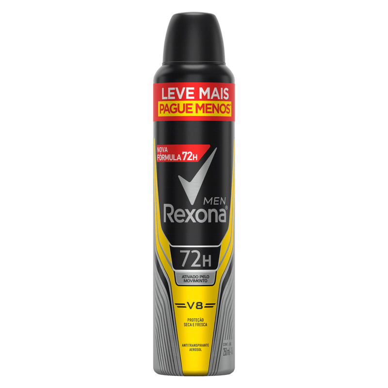 Antitranspirante-Aerossol-V8-72h-Rexona-Men-250ml-Leve-Mais-Pague-Menos