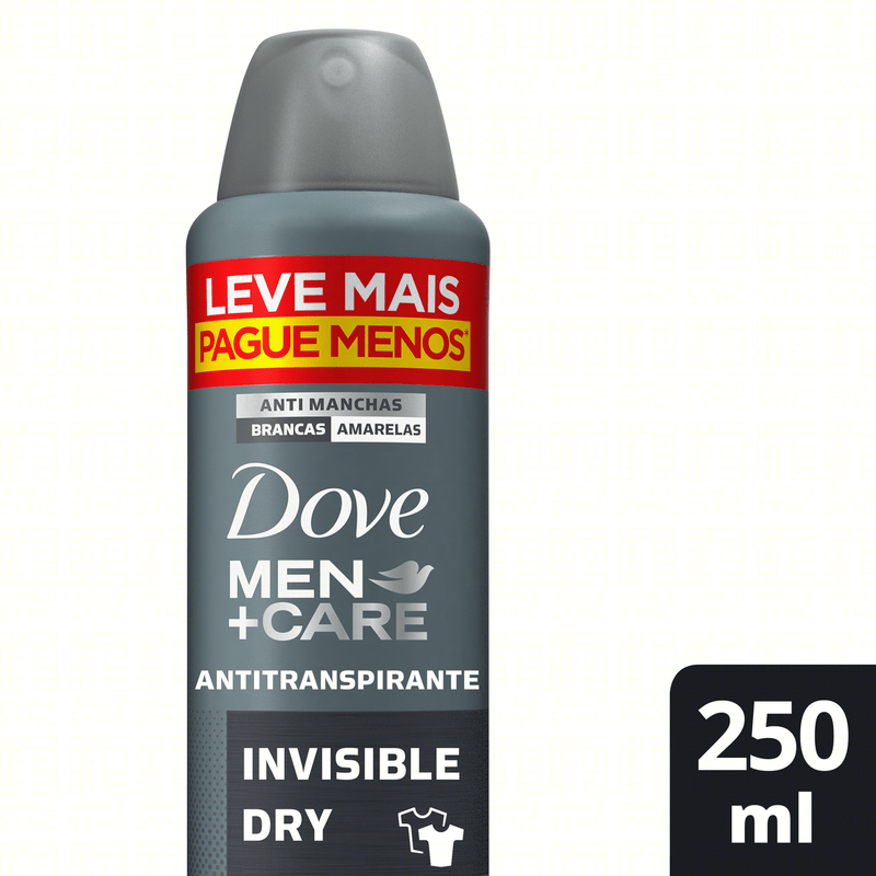 Antitranspirante-Aerossol-Invisible-Dry-48h-Dove-Men-Care-250ml-Leve-Mais-Pague-Menos