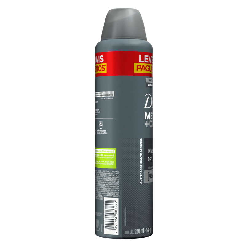 Antitranspirante-Aerossol-Invisible-Dry-48h-Dove-Men-Care-250ml-Leve-Mais-Pague-Menos
