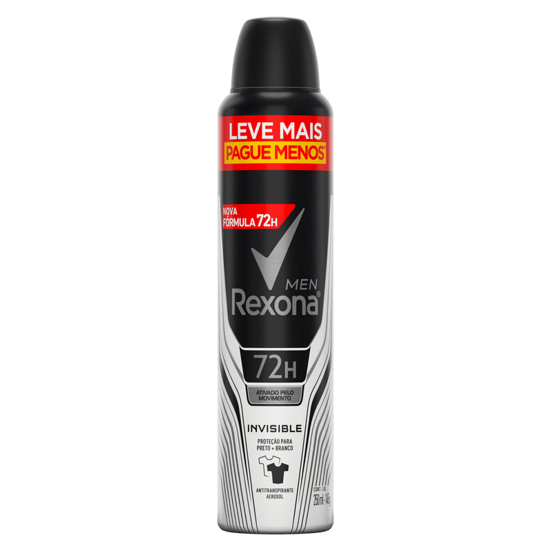 Antitranspirante-Aerossol-Invisible-72h-Rexona-Men-250ml-Leve-Mais-Pague-Menos