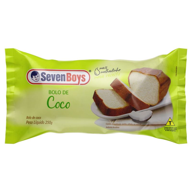 Bolo-Coco-Seven-Boys-Pacote-250g