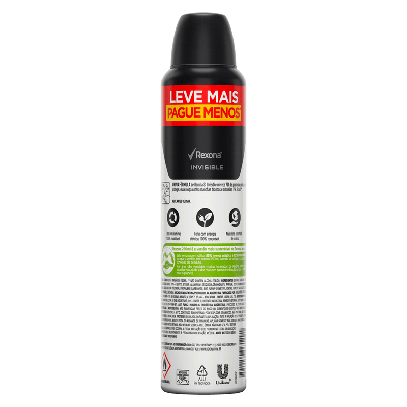 Antitranspirante-Aerossol-Invisible-72h-Rexona-Men-250ml-Leve-Mais-Pague-Menos