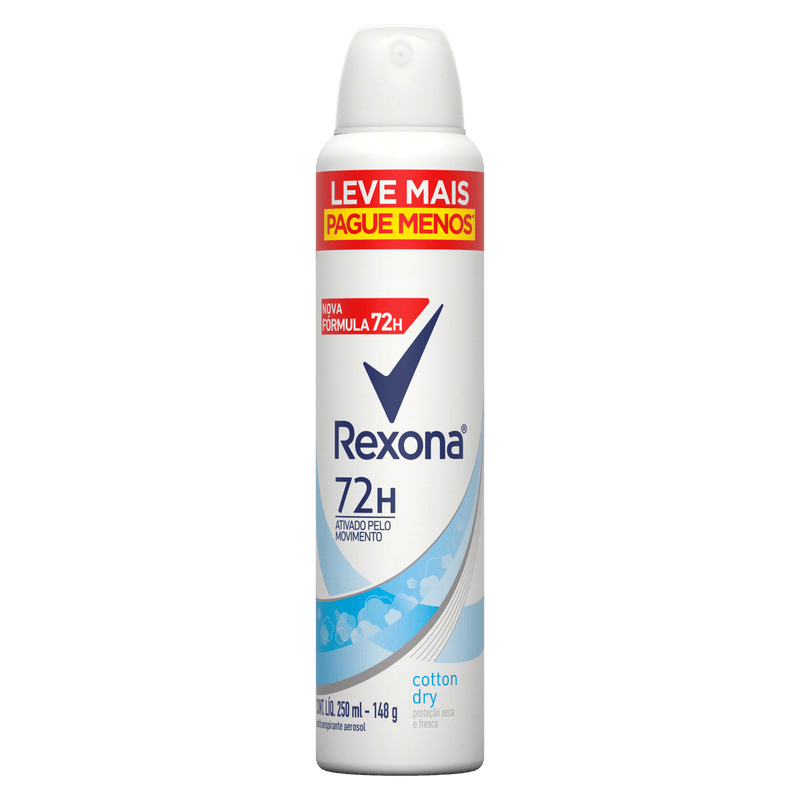 Antitranspirante-Aerossol-Cotton-Dry-72h-Rexona-250ml-Leve-Mais-Pague-Menos