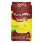 Farinha-de-Milho-Flocos-Kisabor-Puro-Milho-Pacote-500g