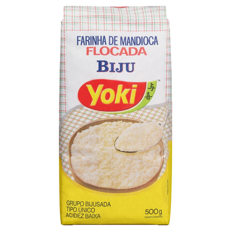 Farinha-de-Mandioca-Tipo-Unico-Flocada-Yoki-Pacote-500g