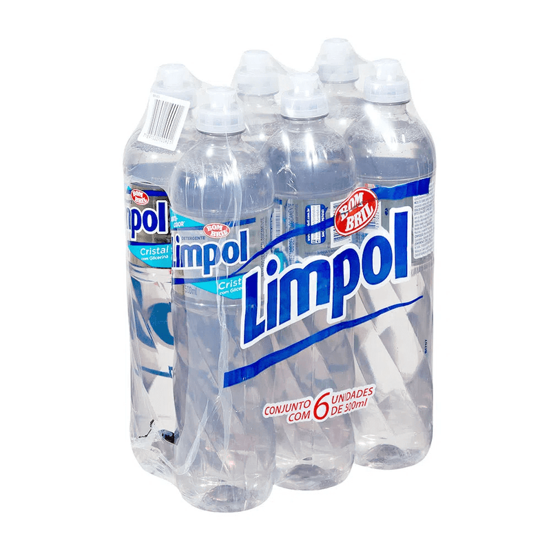 Pack-Detergente-Liquido-Cristal-Limpol-6-Unidades-de-500ml-Cada