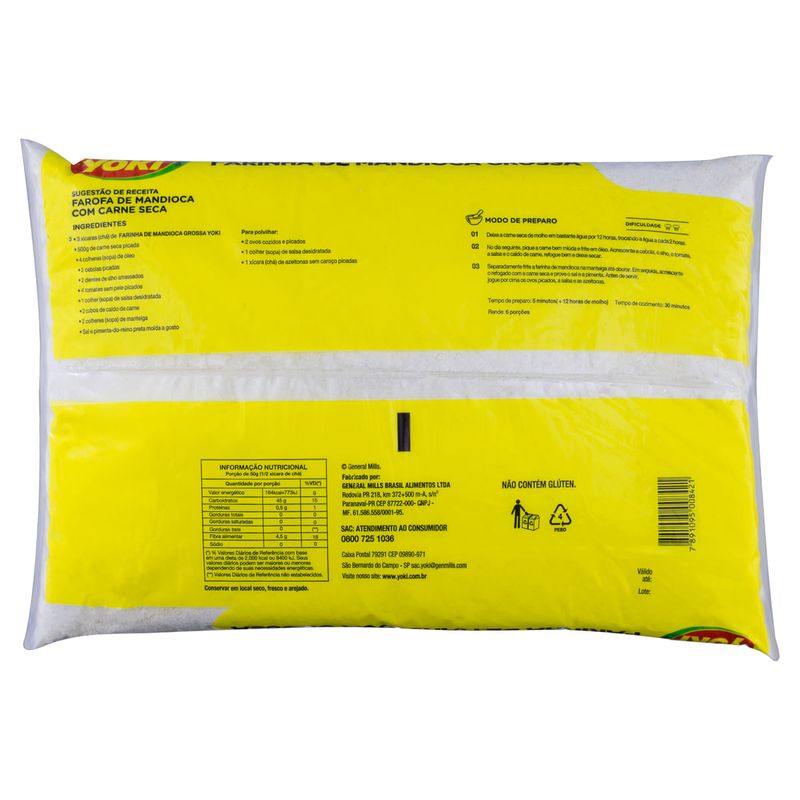 Farinha-de-Mandioca-Tipo-Unico-Grossa-Yoki-Pacote-1kg