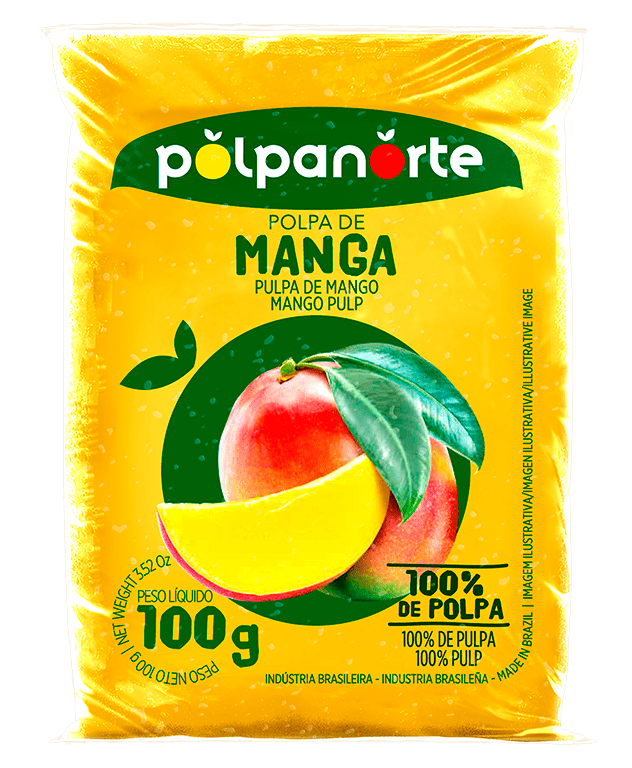 Polpa-de-Fruta-Manga-Polpanorte-Pacote-100g