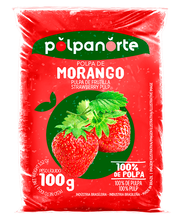 Polpa-de-Fruta-Morango-Polpanorte-Pacote-100g