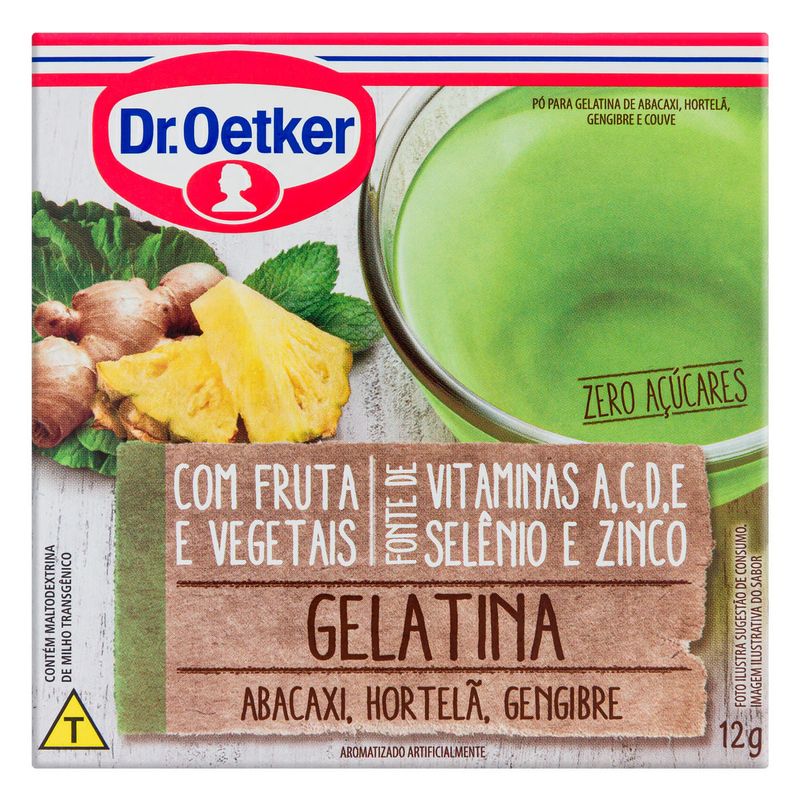 Gelatina-em-Po-Abacaxi-Hortela-e-Gengibre-Zero-Acucar-Dr.-Oetker-Caixa-12g