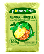 Polpa-de-Fruta-Abacaxi-com-Hortela-Polpanorte-Pacote-100g