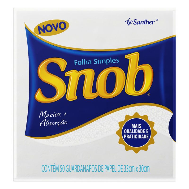 Guardanapo-de-Papel-Folha-Simples-Snob-Pacote-50-Unidades