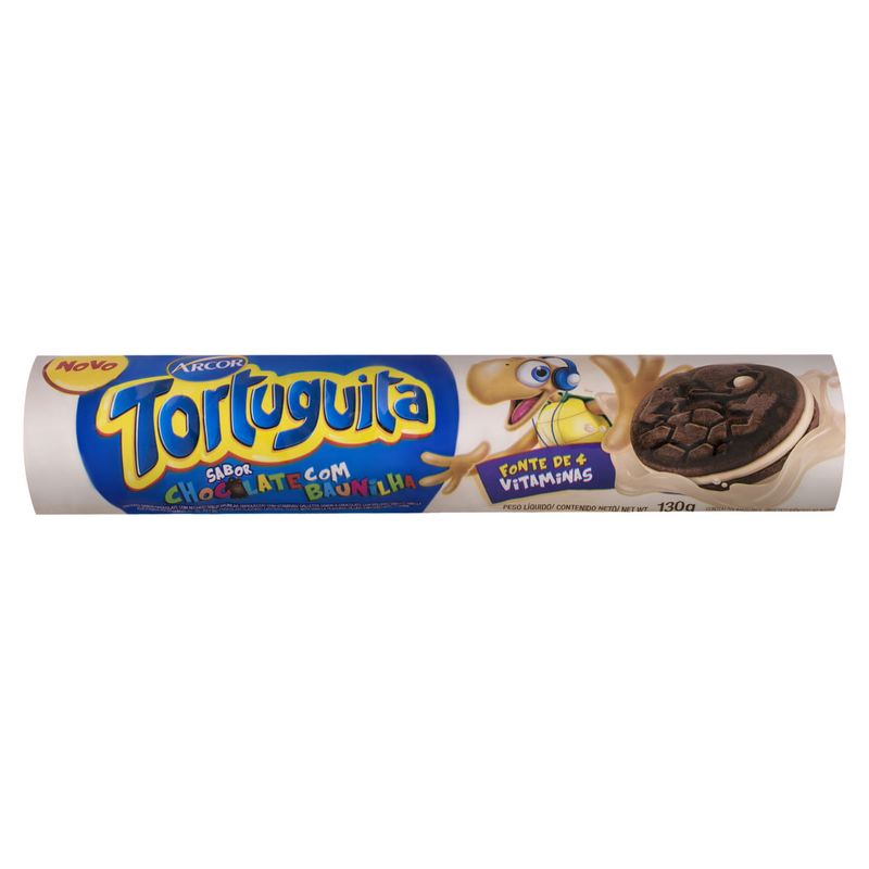 Biscoito-Chocolate-Recheio-Baunilha-Arcor-Tortuguita-Pacote-130g