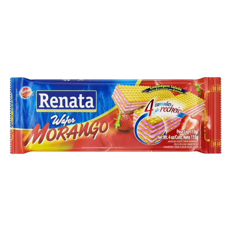 Biscoito-Wafer-Recheio-Morango-Renata-Pacote-115g