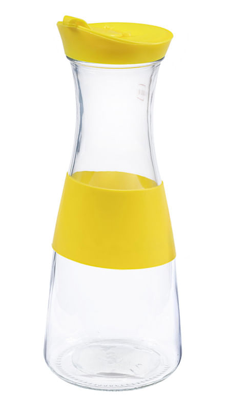 Jarra-de-Vidro-Decanter-com-Silicone-Amarelo-Casalab-950ml