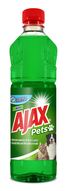 Limpador-Perfumado-Original-Verde-Ajax-Pets-Frasco-175l-Novo
