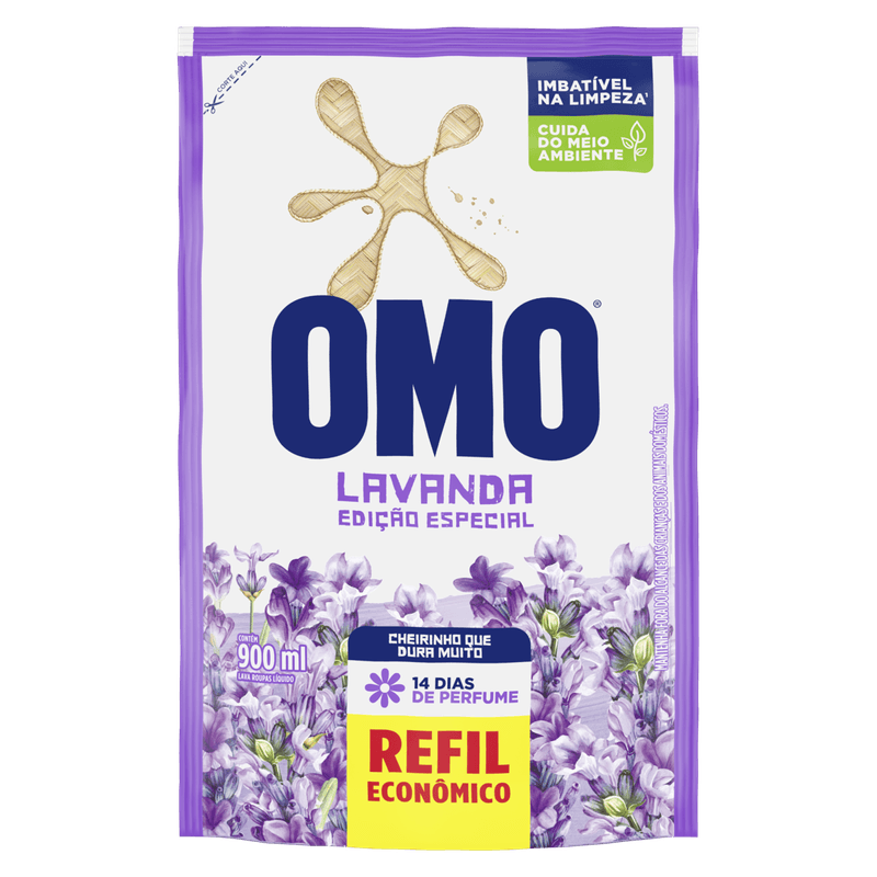 Lava-Roupas-Lavanda-Omo-Liquido-Sache-900ml-Refil-Economico-Edicao-Especial