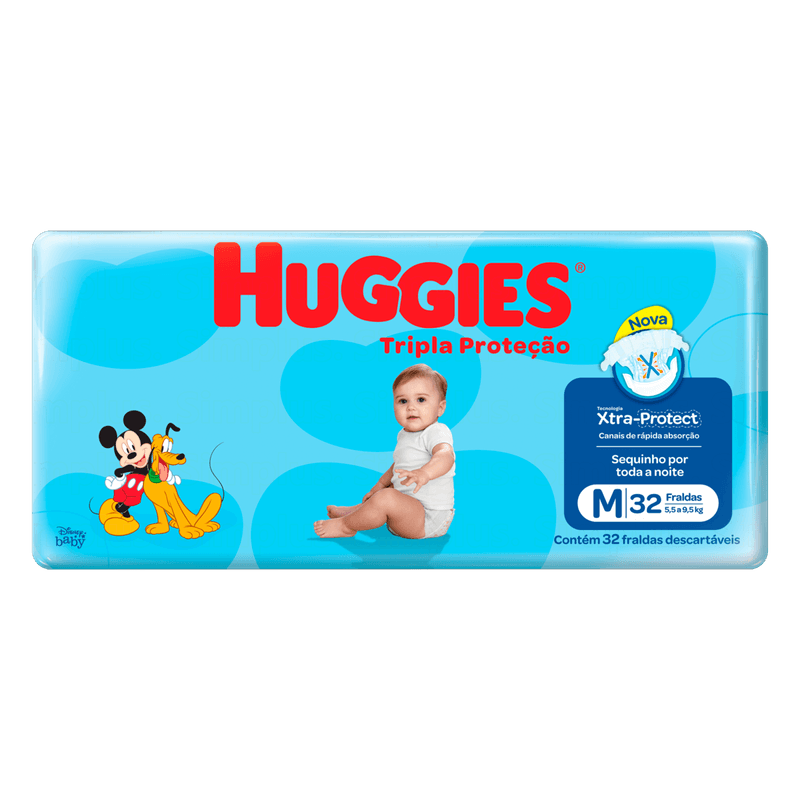 Fralda-Descartavel-Infantil-Xtra-Protect-Huggies-M-55-a-95kg-Pacote-32-Unidades
