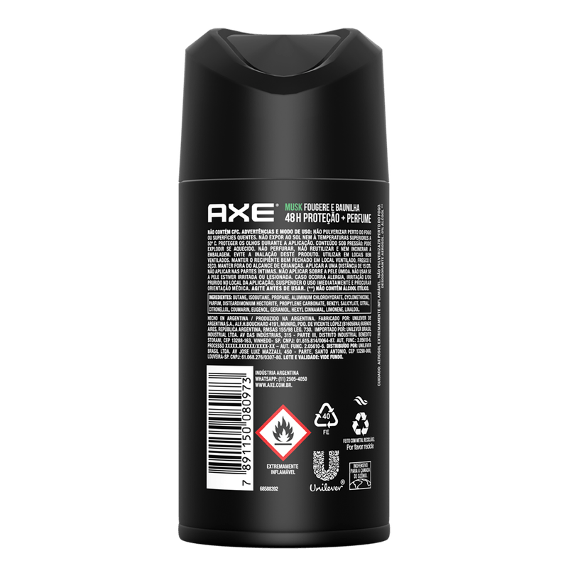Antitranspirante-Aerossol-Musk-Fougere-e-Baunilha-48h-Protecao-Axe-152ml