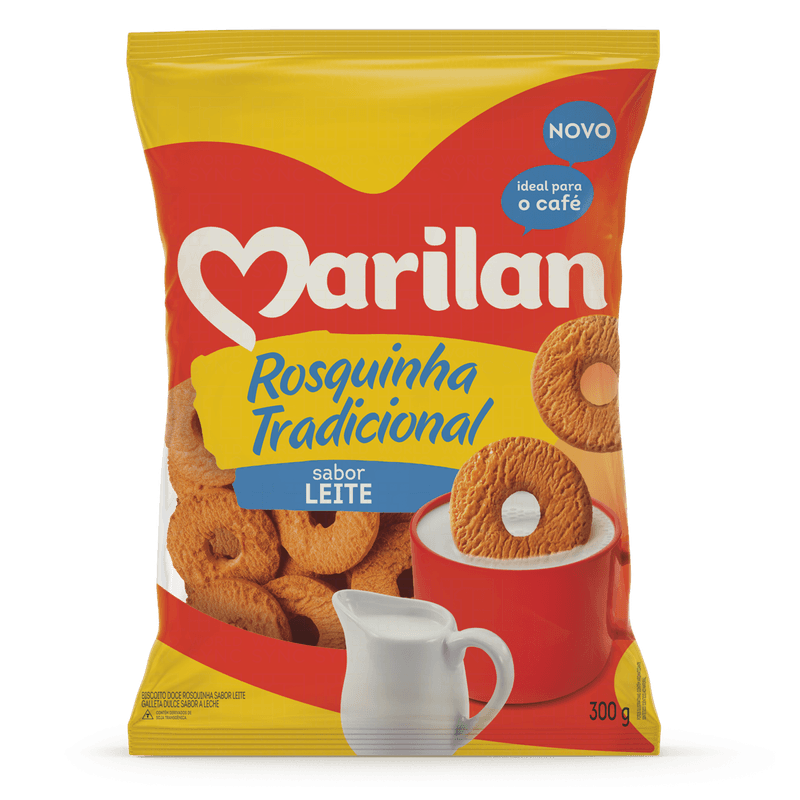 Biscoito-Doce-de-Rosquinha-Tradicional-Sabor-Leite-Marilan-Pacote-300g