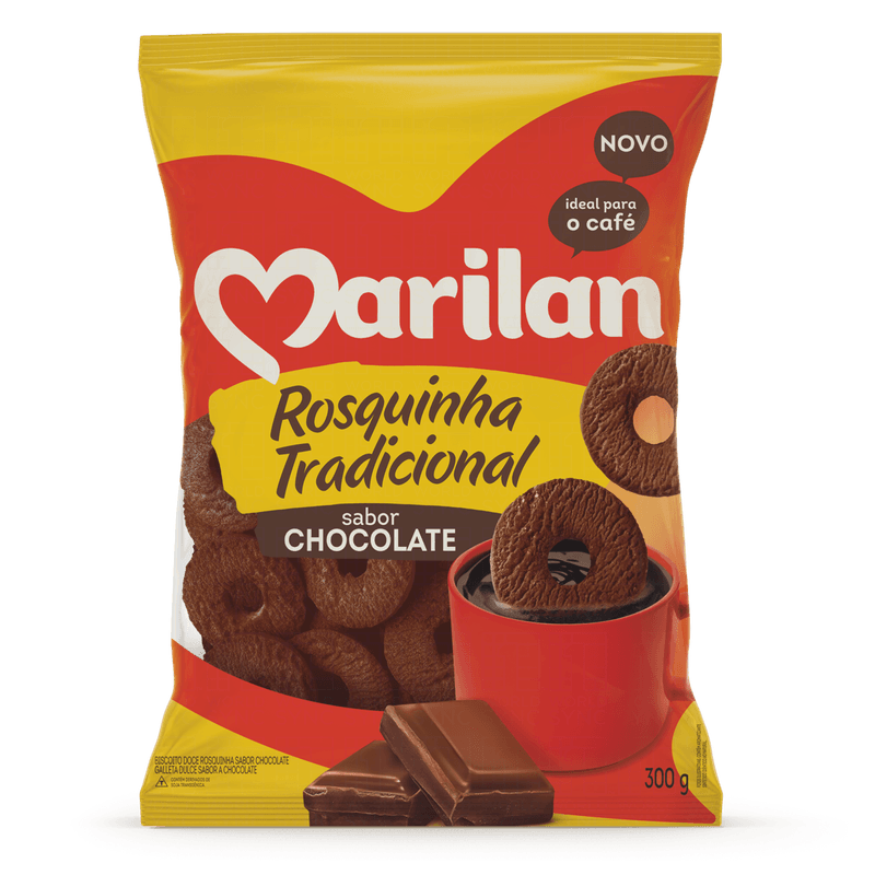 Biscoito-Doce-de-Rosquinha-Tradicional-Sabor-Chocolate-Marilan-Pacote-300g