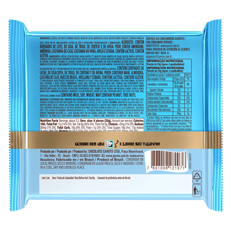 Chocolate-ao-Leite-Recheio-Cookies---Cream-Creme-e-Biscoito-de-Chocolate-Garoto-Talento-Pacote-85g