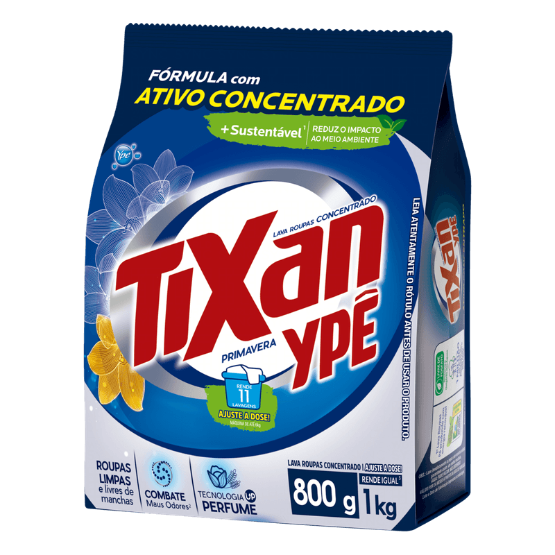 Lava-Roupas-Concentrado-Primavera-Tixan-Ype-em-Po-Pacote-800g